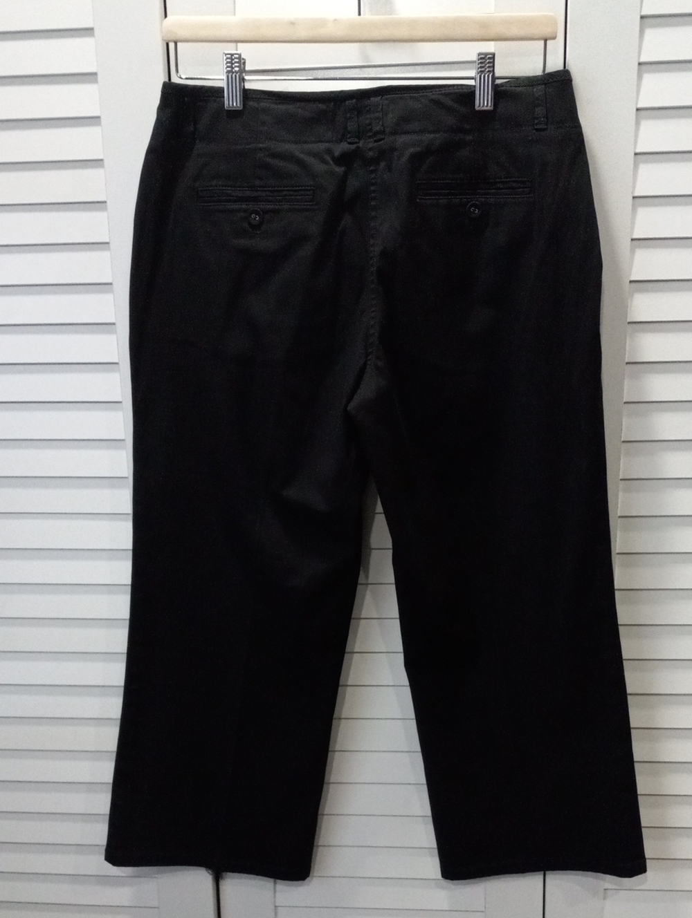 Talbots Black Cropped Straight-Leg Women's Pants - Picture 2 of 15